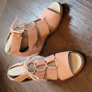 Sorel Joanie II Lace Up Wedge Sandals NWT